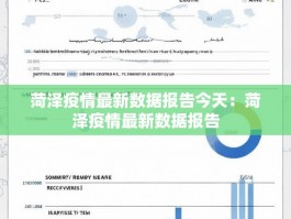 菏泽疫情最新数据报告今天：菏泽疫情最新数据报告