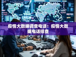 疫情大数据调查电话：疫情大数据电话排查