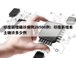 印度新增确诊病例26506例；印度新增本土确诊多少例