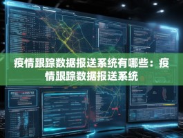 疫情跟踪数据报送系统有哪些：疫情跟踪数据报送系统