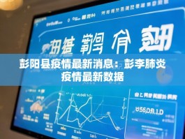 彭阳县疫情最新消息：彭李肺炎疫情最新数据