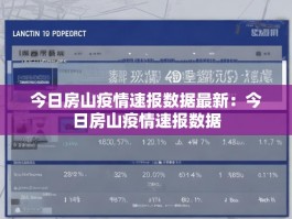 今日房山疫情速报数据最新：今日房山疫情速报数据