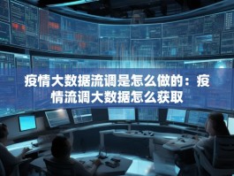 疫情大数据流调是怎么做的：疫情流调大数据怎么获取