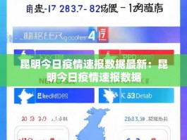 昆明今日疫情速报数据最新：昆明今日疫情速报数据