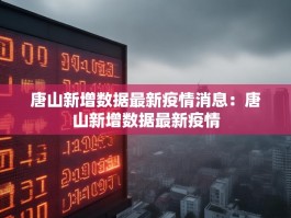 唐山新增数据最新疫情消息：唐山新增数据最新疫情