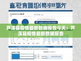 芦溪县疫情最新数据报告今天：芦溪县疫情最新数据报告
