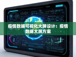疫情数据可视化大屏设计：疫情数据大屏方案
