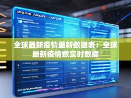 全球最新疫情最新数据表：全球最新疫情数实时数据