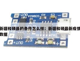 新疆和硕县的条件怎么样；新疆和硕最新疫情数据