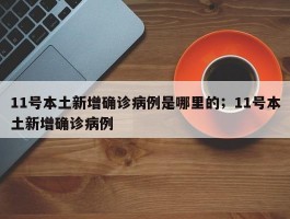 11号本土新增确诊病例是哪里的；11号本土新增确诊病例
