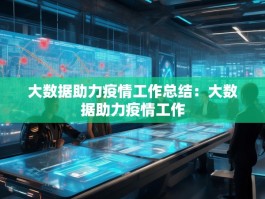 大数据助力疫情工作总结：大数据助力疫情工作