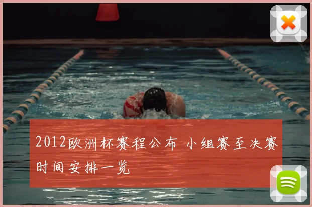 2012欧洲杯赛程公布 小组赛至决赛时间安排一览
